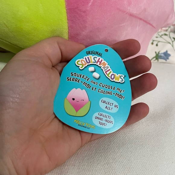 BNWT Squishmallow Pink Tulip Brigie 8” - Picture 2 of 3